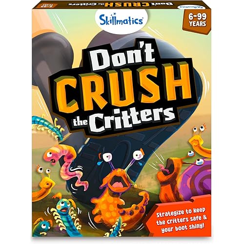 Skillmatics Board Game - Don't Crush The Critters, Thrilling Strategy Game for Friends for Ages 6 and Up