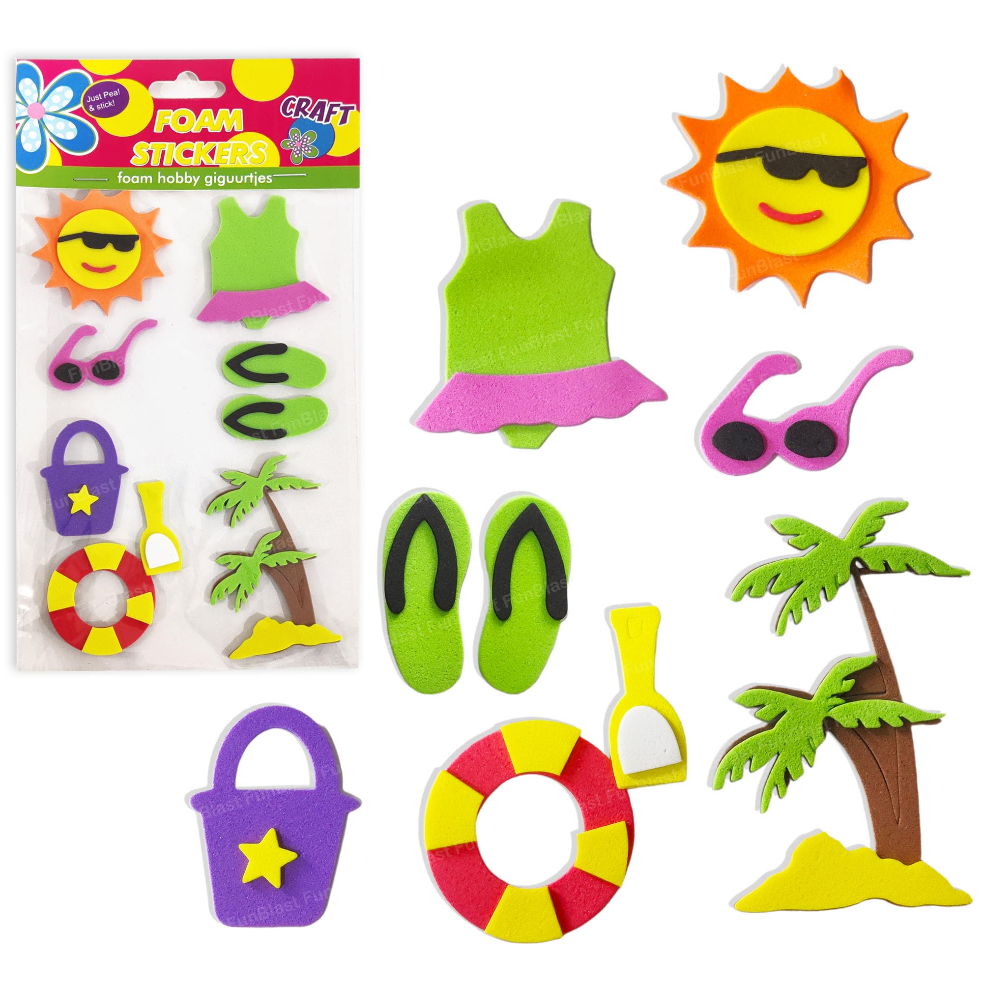 FunBlast Foam Stickers – 3D Self Adhesive Puffy Stickers for Kids, Cartoon Theme Stickers for Art and Craft Work, Scrap Booking, Decoration, Project Work for Kids – Multicolor (B0CVS7JVYK) Amazon Price History, Amazon Price Tracker