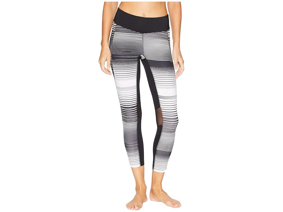 

Fila Heritage Tennis 3/4 Length Tights (Black/Heritage Stripe/Crimson) Women's Casual Pants