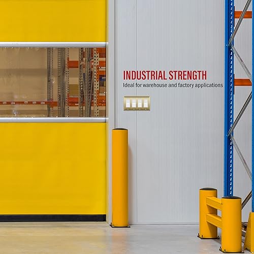 Miniatura 5 de ENERLITES Placa decorativa de pared metálica para interruptor o salida, acero inoxidable 201, resistente a la corrosión, tamaño de 4 segmentos, 4.50