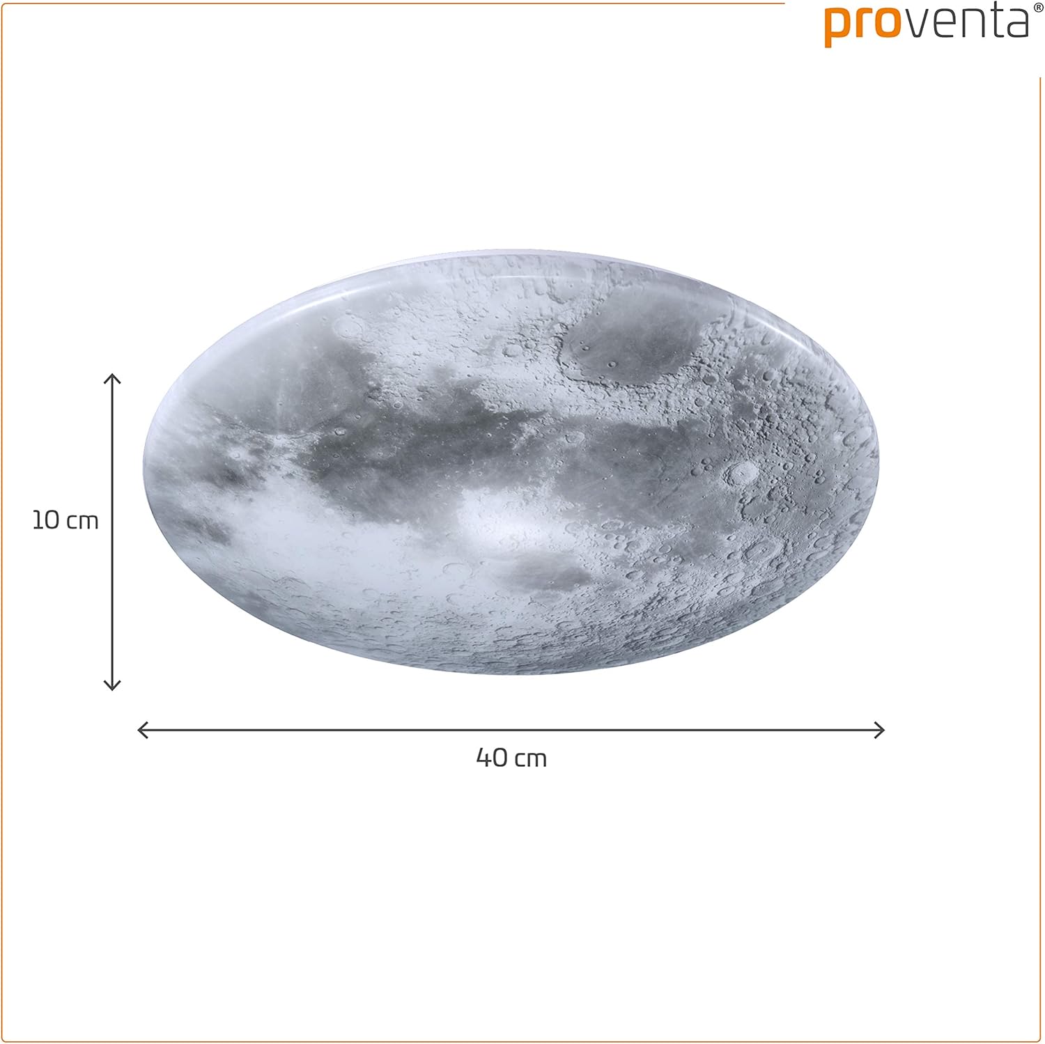 Diménsi Lampu Langit-langit Bulan LED Proventa