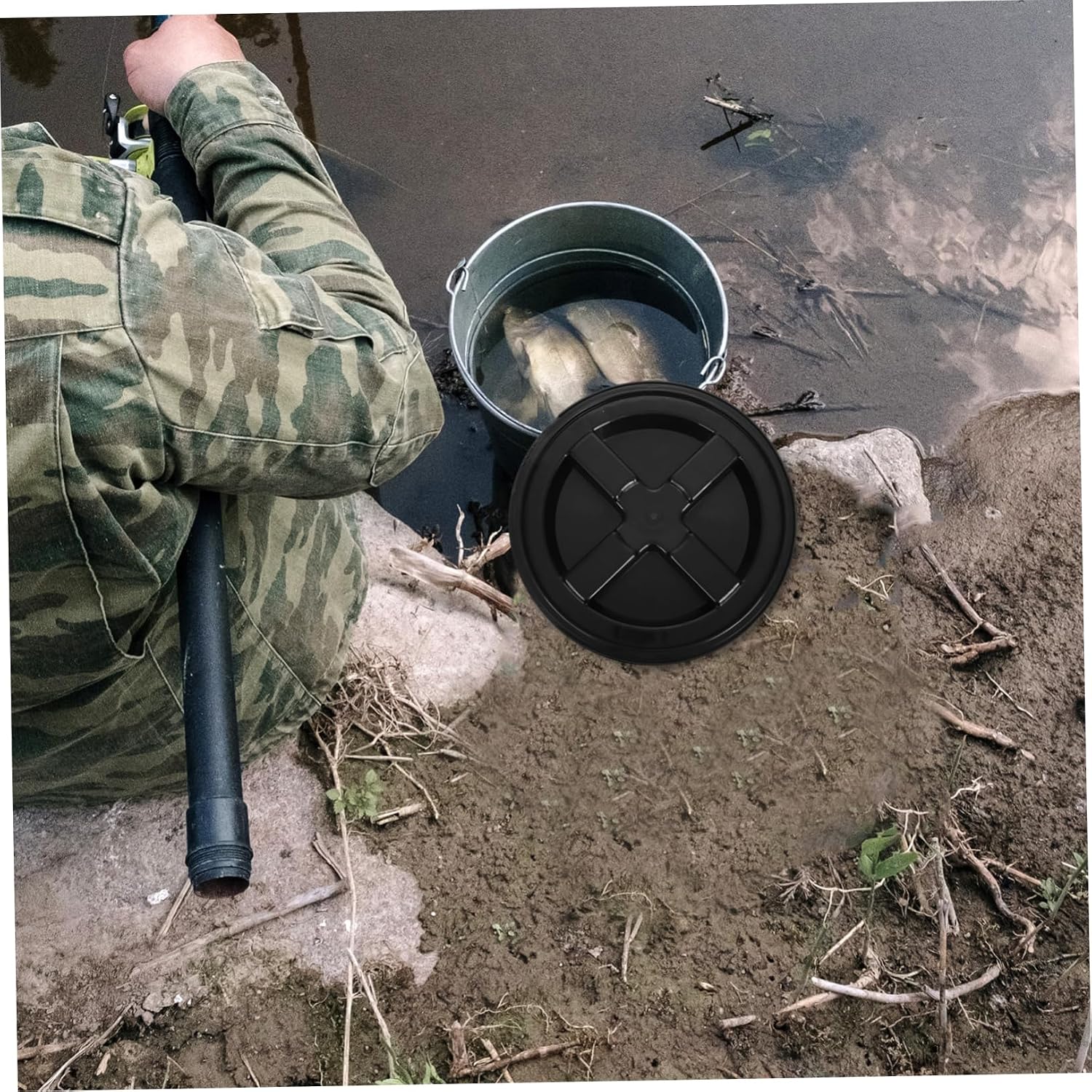 Car Wash Bucket Cover Lid Water Bucket Lid Reusable Water Jug Cap Practical Cover Screw Seal