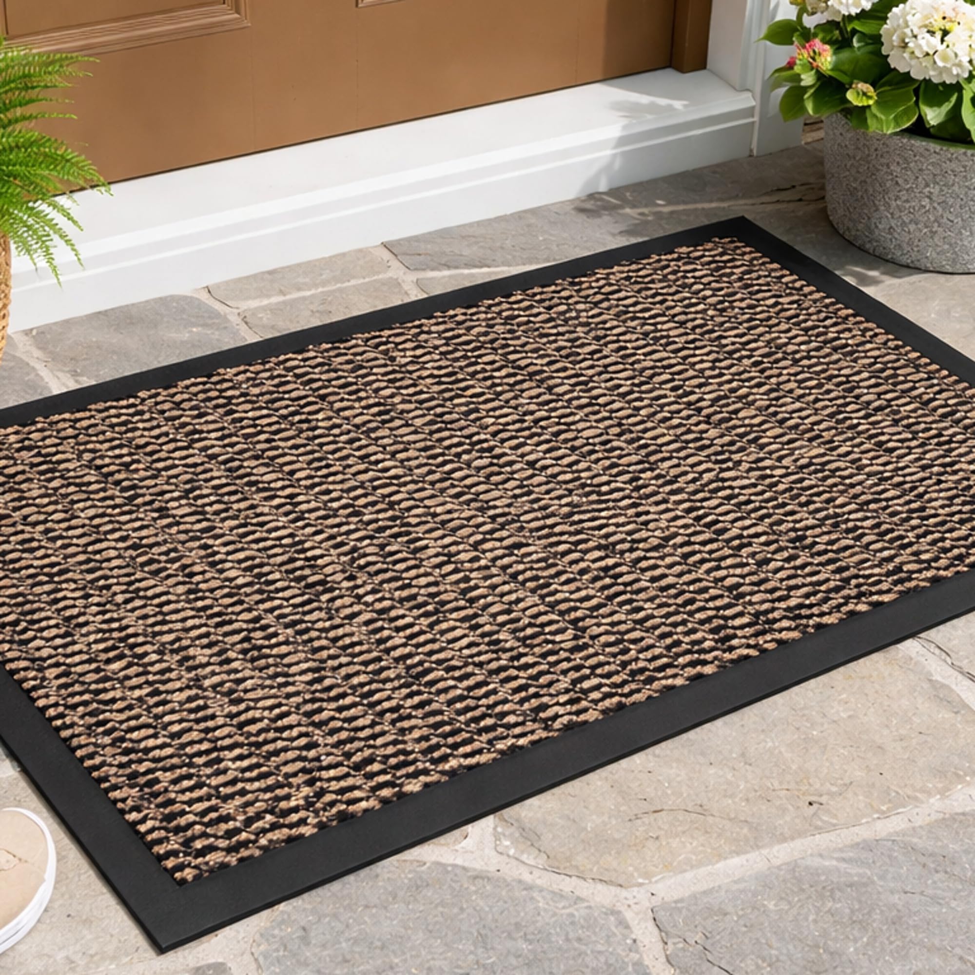 GULLAMBO Door Mats Indoor – Absorbent, Non-Slip, Washable Door Mat for Back & Front Door, Patios- Stylish Low Profile, Rubber Backed Dust & Dirt Trapping Doormat, Barrier Mat & Entrance Rugs — view 46