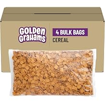 Golden Grahams Cereal, Bulk Cereal Foodservice Bags, 4 Ct, 10.9 lb case