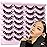 TNFVLONEINS False Eyelashes Wispy Mink Lashes Natural Look Fake Eyelashes 16mm Natural Lashes That Look Like Extensions Lashes Pack