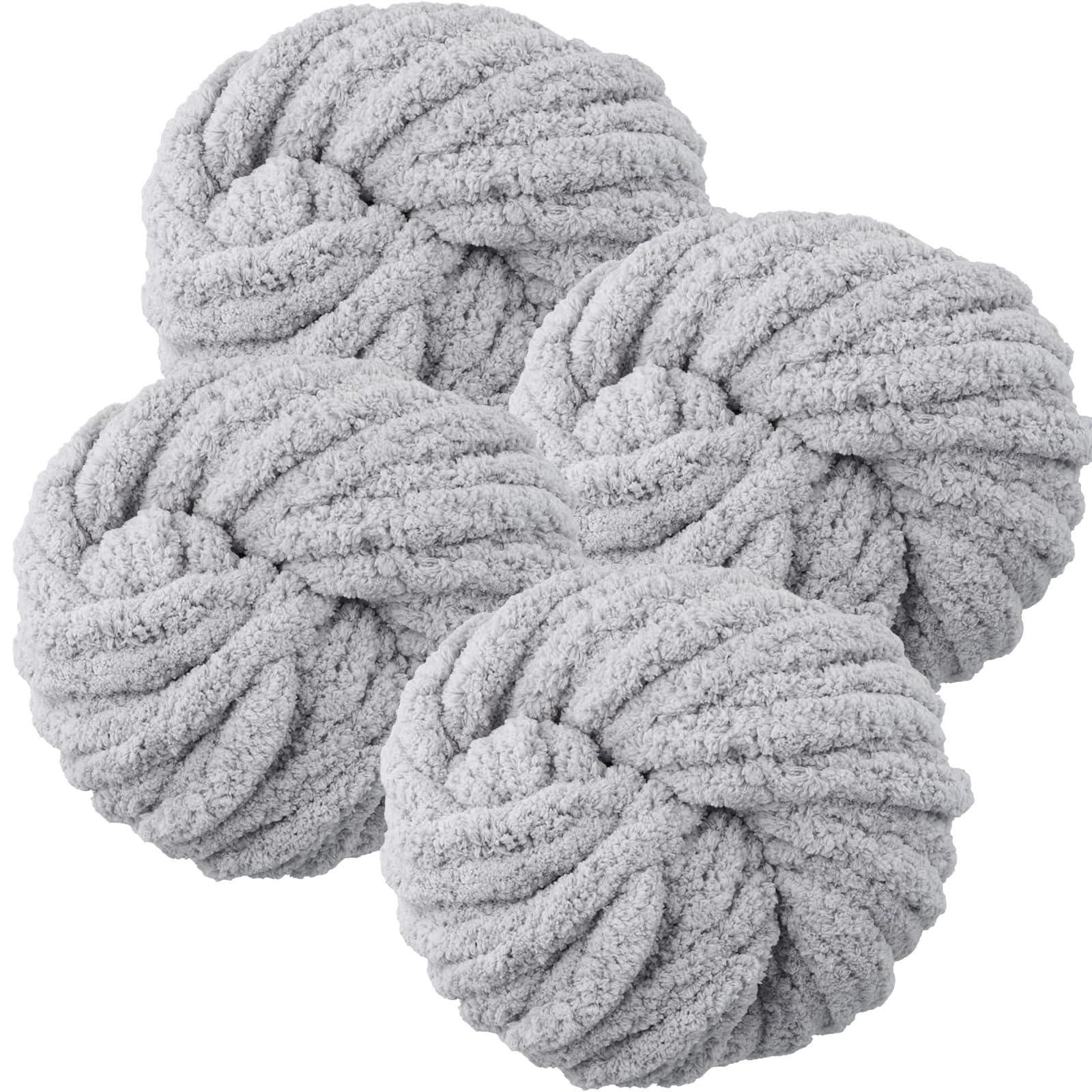 Bafeil Chunky Wool Yarn 250g × 4 - Jumbo Yarn for Hand Knitting