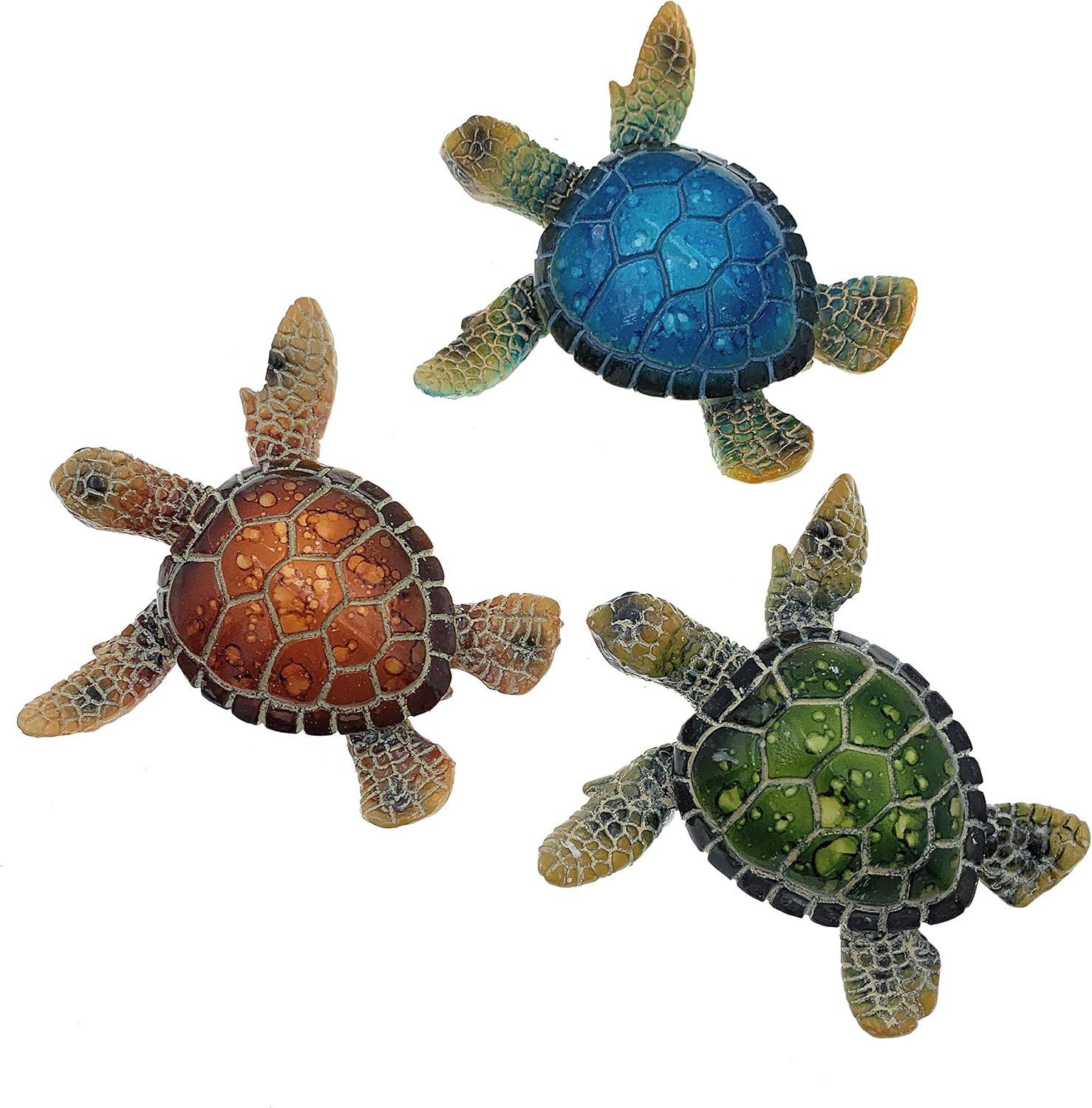 Globe Imports Baby Sea Turtle Mini Figurines, Set of 3