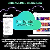 Vista 8 de FLIR Edge Pro - Cámara térmica de imágenes inalámbrica Bluetooth para smartphones, compatible con todos los dispositivos iOS y Android, Super