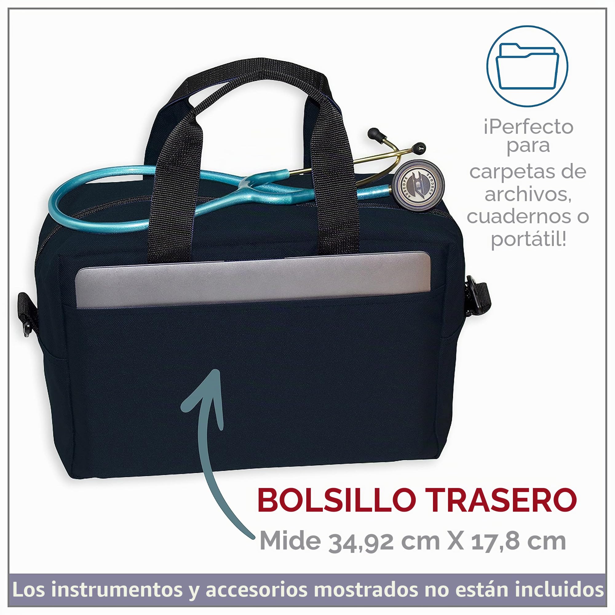 ADC 1024BK 1024 - Bolsa de instrumentos de nailon para enfermería o médico