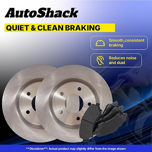 Miniatura 7 de AutoShack Rotores de freno delanteros de cerámica | Reemplazo para Suzuki XL-7 2007-2009 Chevrolet Equinox 2012-2015 Captiva Sport 2008-2010 Saturn