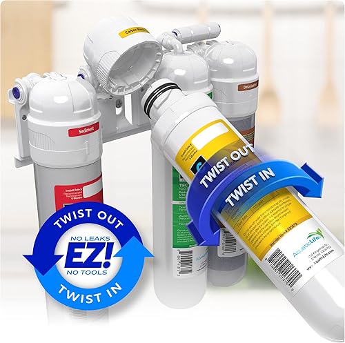 Miniatura 2 de AQUATICLIFE - Cartucho de filtro de repuesto de bloque de carbón activado para unidades RORODI de ósmosis inversa