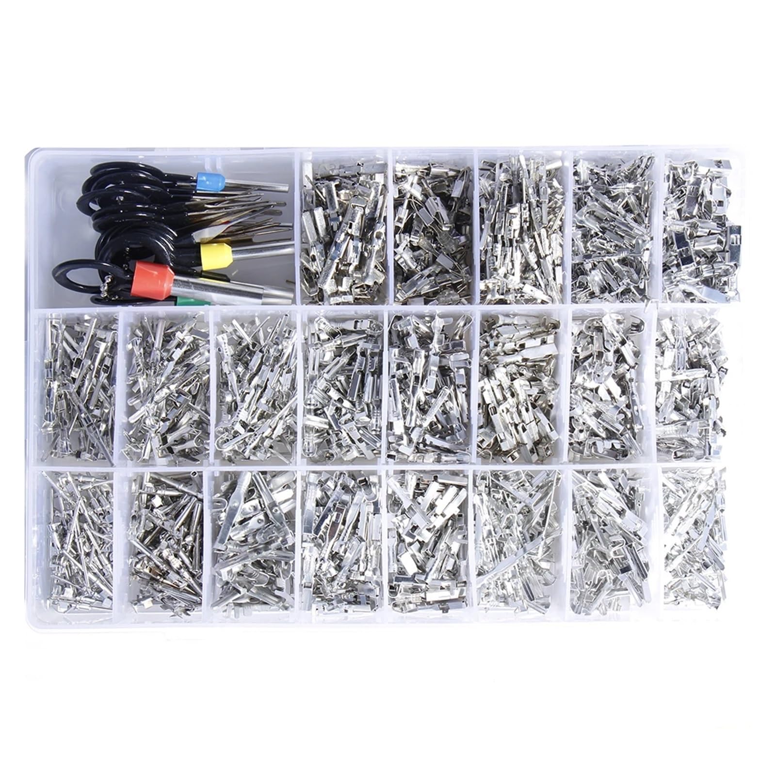 Terminal Conector automotriz for coche, eliminación de cables eléctricos, enchufe no aislado, pines de engarzado macho y hembra, Kit de liberación, prensado de reparación