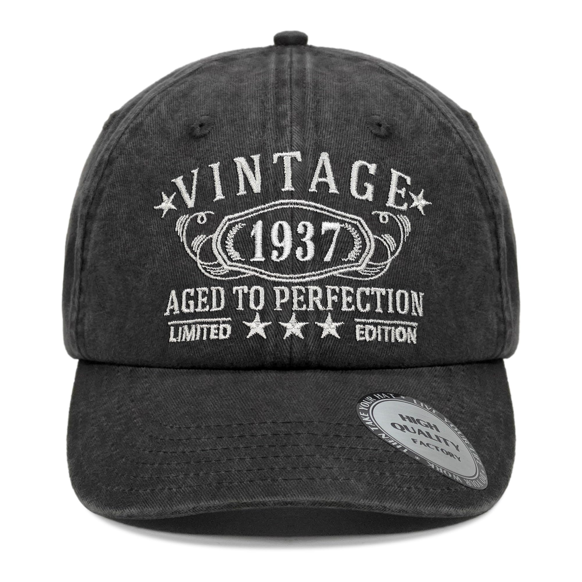 1926-1996 Birthday Gifts for Men Women,Personalized 30th-100th Birthday Ideas Gift,Parents Vintage Hat