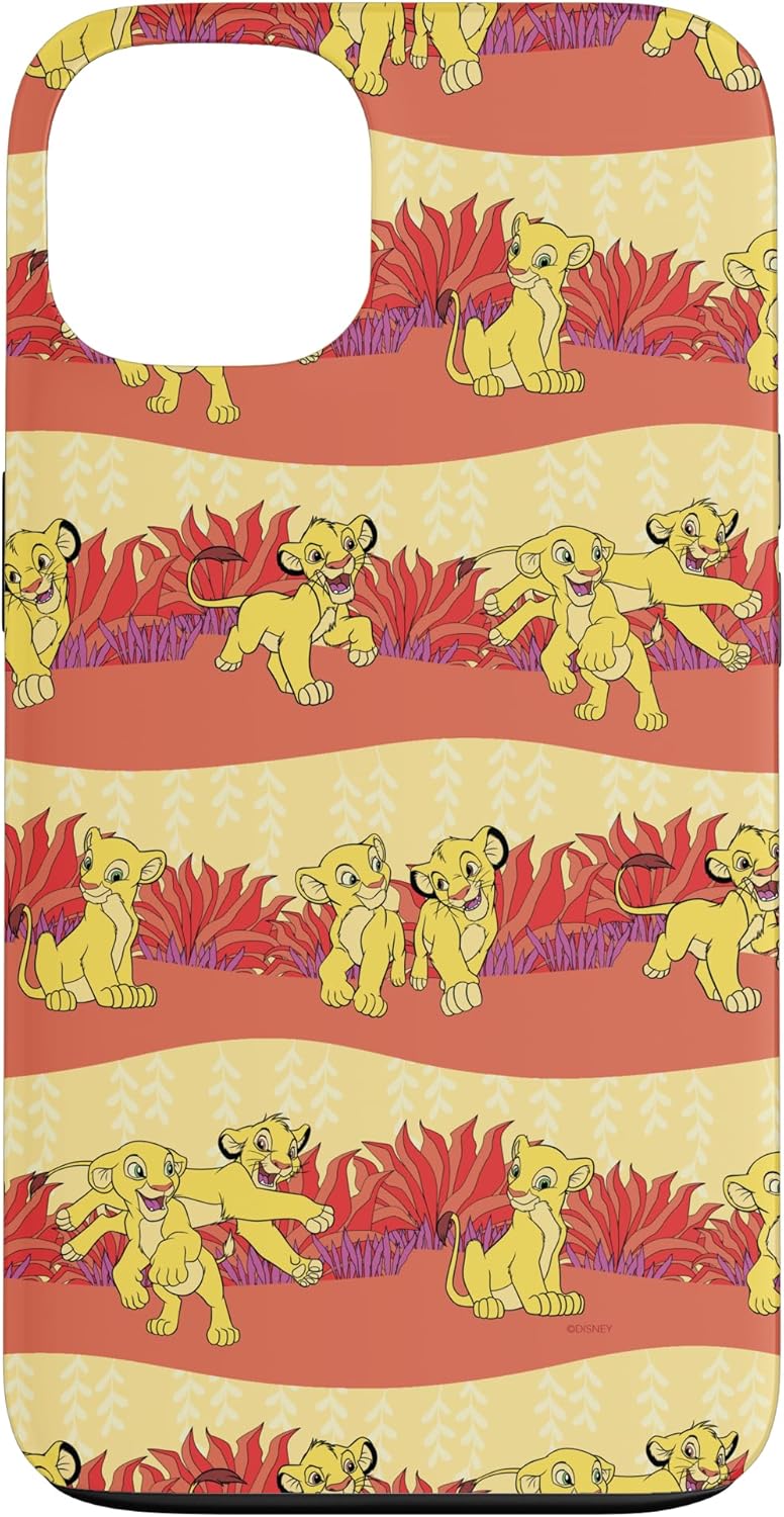 iPhone 14 Plus Disney The Lion King 30th Anniversary Simba & Nala Pattern Case