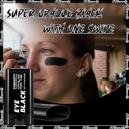 Miniatura 4 de CCBeauty Eye Black, Sweatproof Eyeblack Stick For Baseball Football Softball Lacrosse, Black Face Paint Sports Grease Stick For Pro Performance,