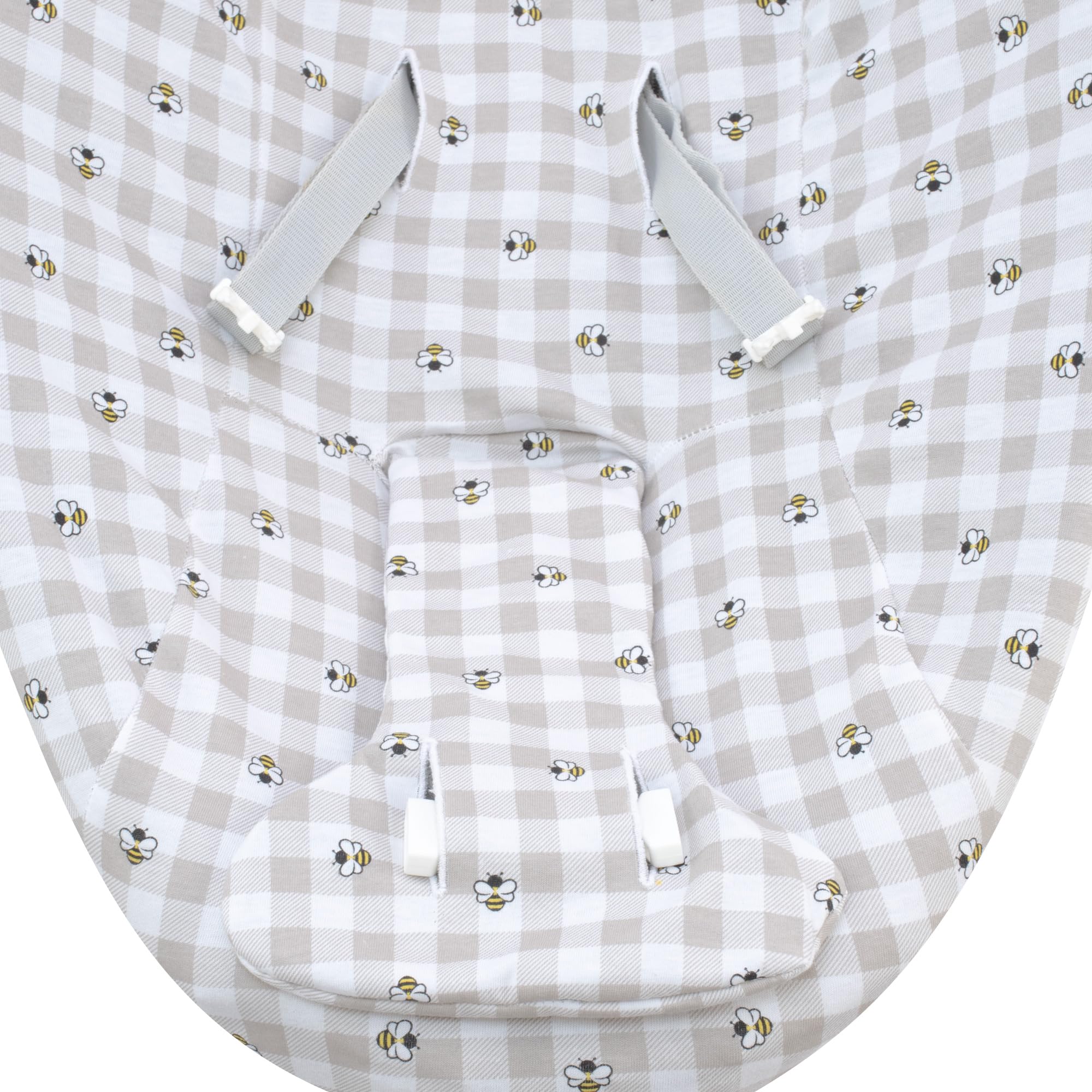JYOKO Kids Housse en coton pour Transat compatible avec Mamaroo 4moms Y Mamaroo Rockaroo Rocker (Picnic Vichy)