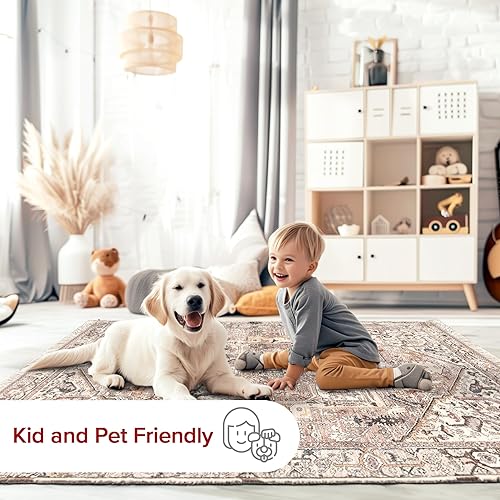 Miniatura 5 de NuLOOM - Alfombra con diseño de medallón, con flecos, modelo Ethel