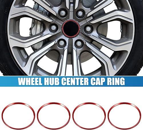 Miniatura 8 de Anillo de tapa central para cubo de rueda de automóvil para Cadillac XT5 SRX XTS ATS CT6, aleación de aluminio, tono dorado (juego de 4)