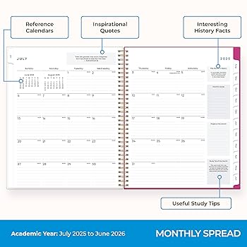 Amazon.com : Blue Sky 2025-2026 Weekly and Monthly Academic