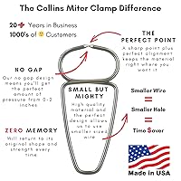 Vista 2 de Collins - Alicates con resorte con 13 abrazaderas de inglete y soporte de clip de abrazadera, fabricados con orgullo en los Estados Unidos