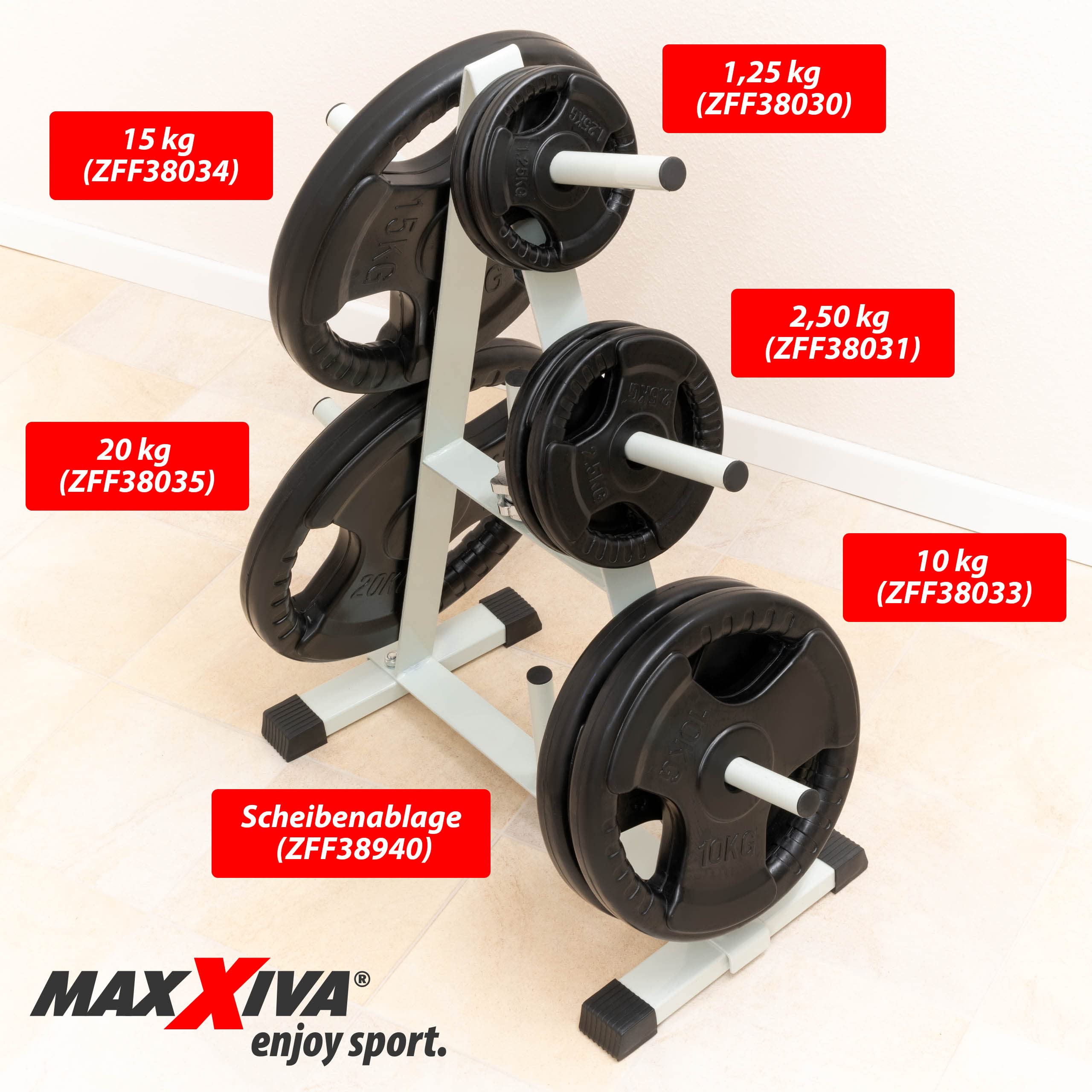 Hantelscheiben 2er Set Gewichtsplatte je 15 kg Gusseisen Gripper Gummi schwarz 30 kg Fitness Krafttraining Bodybuilding Workout Gewichtheben Reha