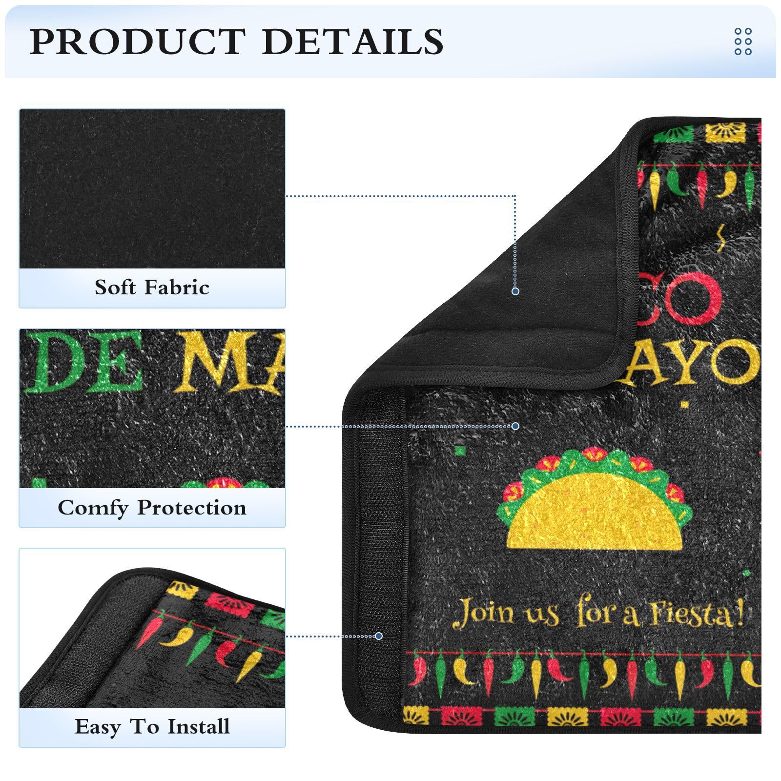 Copricinture Auto Per Adulti E Bambini - Confezione Da 2, Flanella Morbida, Bandiera America - Foto 10