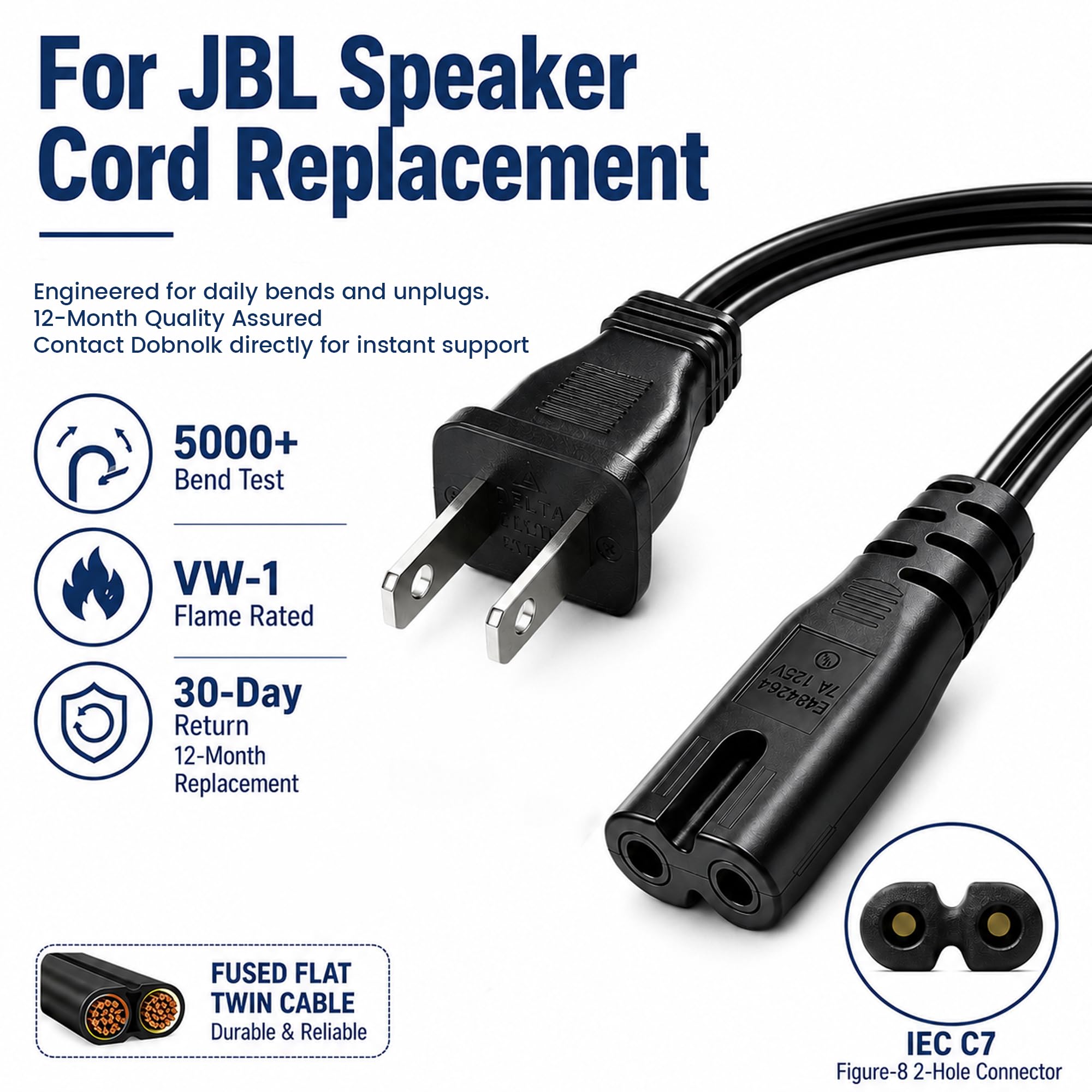 Amazon.co.jp: JBL PartyBox 110充電器電源コード:スピーカー用2
