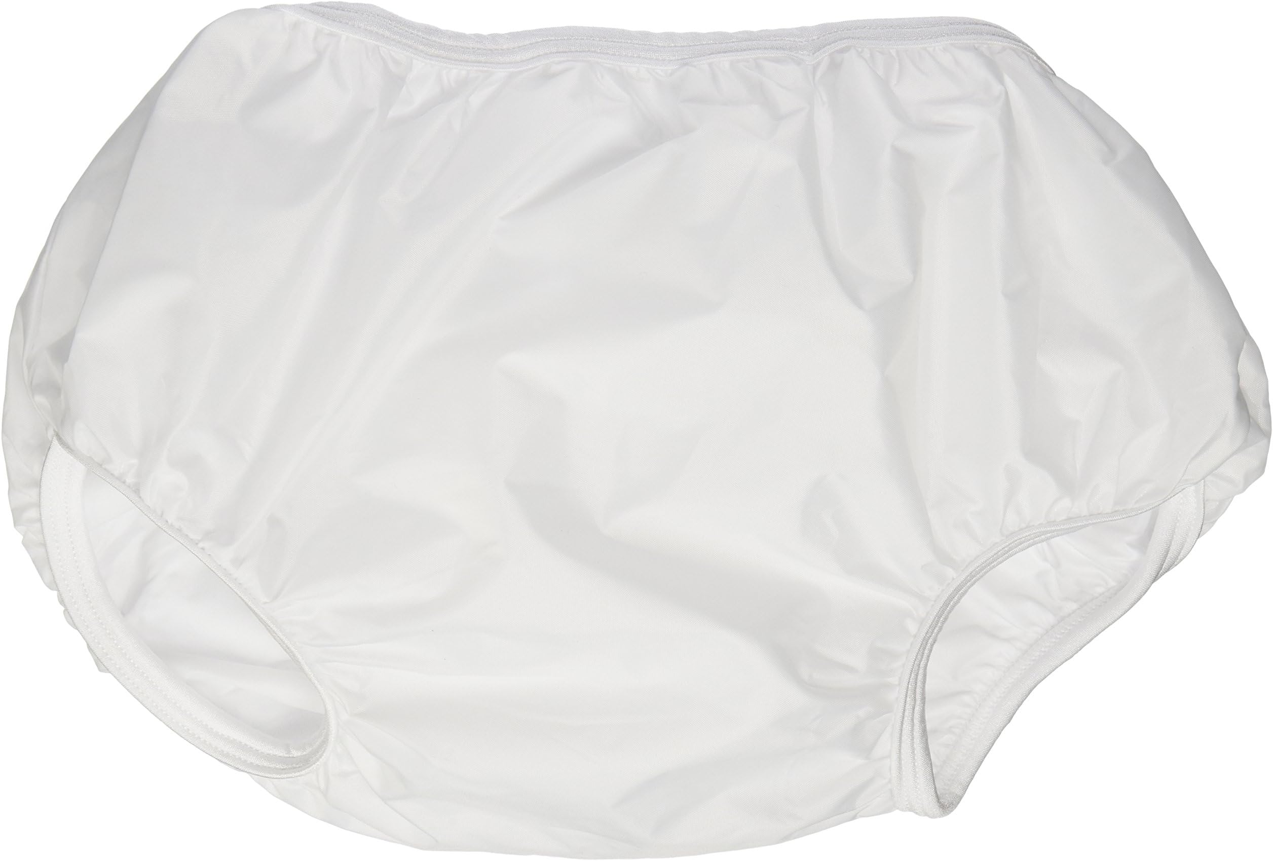 Dappi Waterproof 100% Nylon Diaper Pants, 2 Pack, White, Large [Baby Product]