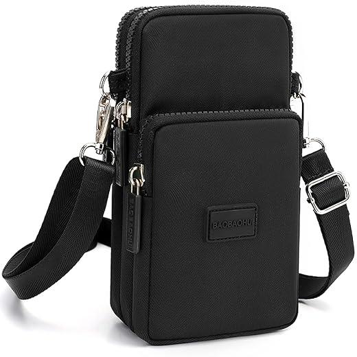 YINHEXI Small Crossbody Bags for Women Trendy, Mini Triple Compartment Cell Phone Crossbody Wallet Purses