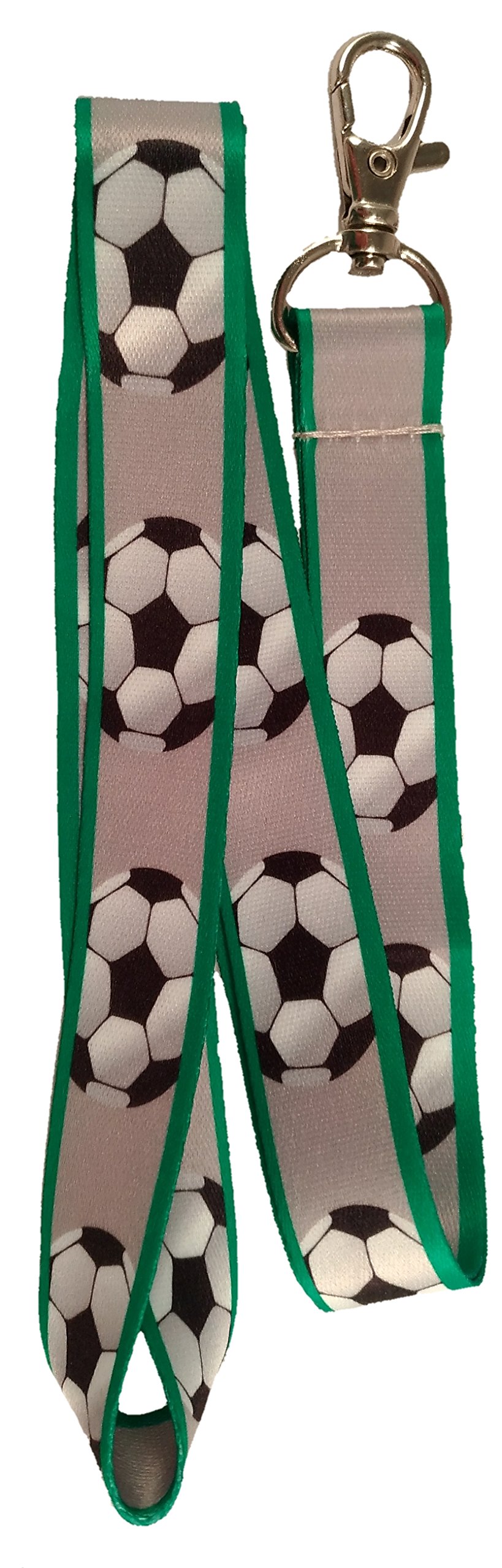 Fast.Tech.For.Less Girly Soccer Keychain Lanyard Holder (Green)