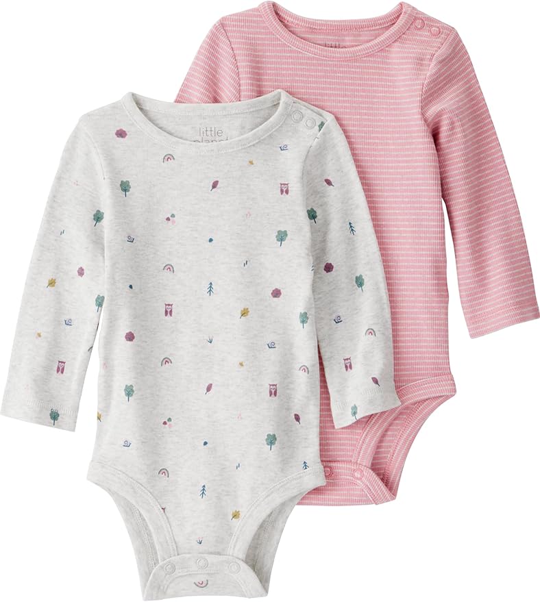 Bodies Bebé Niña Algodón Orgánico Pack 2