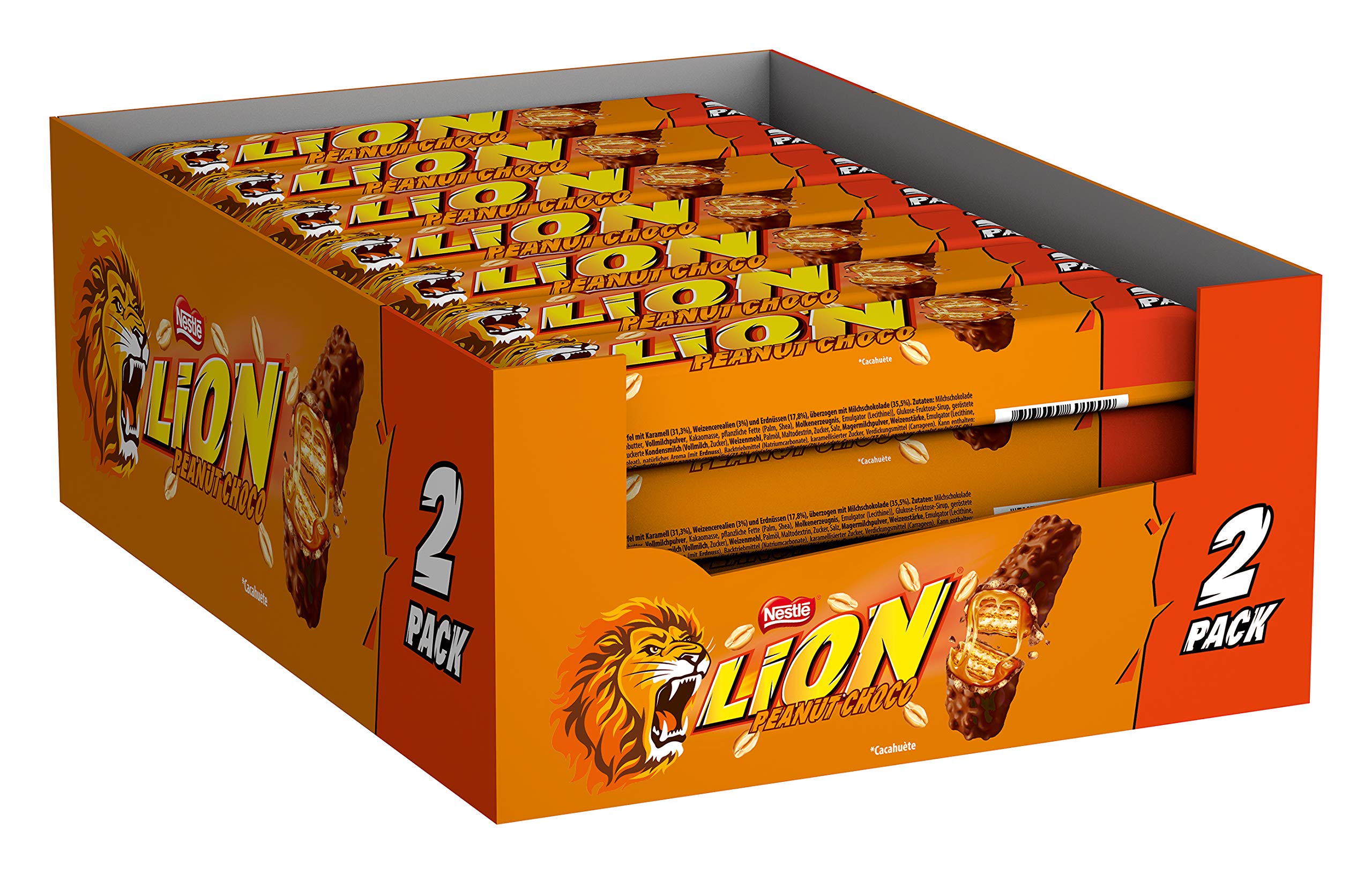Nestlé Lion Lion Peanut Lot de 28 (2 x 31 g)