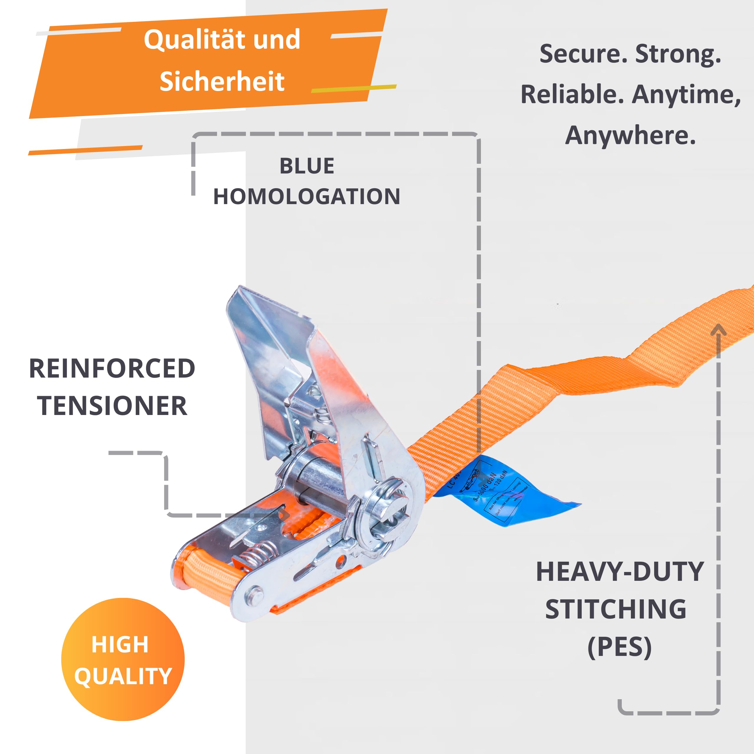 4 Pièces Serrage Des Sangles à Cliquet, Sangle à Griffe Sangle D'arrimage, Sangles D