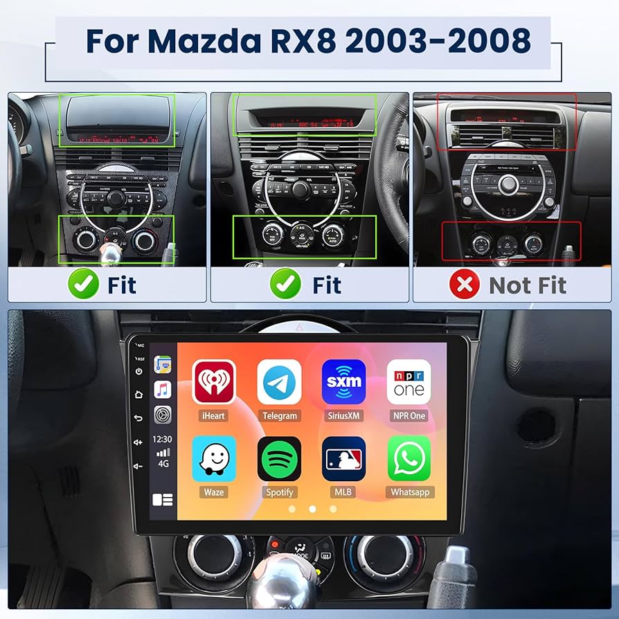 Amazon.com: Inefala [2+64GB] Android 15 Car Stereo for Mazda RX8