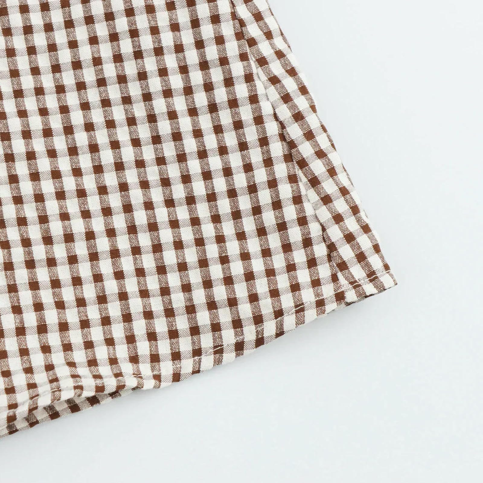 Koszula damska damska Plaid Koszule i bluzki Odzież Moda Turn Down Neck Bluzka Topy damskie--l