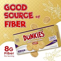 Vista 14 de ChocZero Galletas sándwich de chocolate keto con crema, Dunkies bajos en azúcar sin gluten (1 caja, 9 onzas)