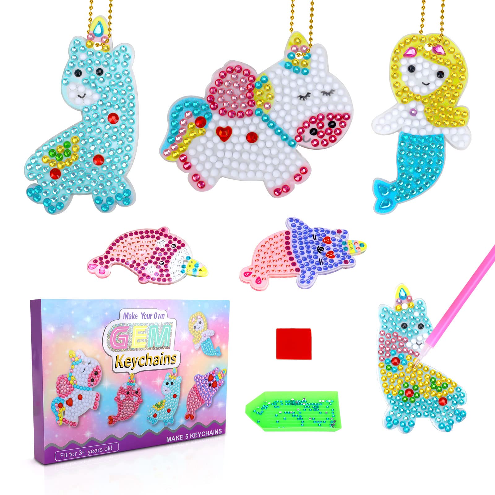 Presents for 7 8 9 10 11 Year Old Girls：Gifts for 6 7 8 9 Year Old Girls Craft Kits for Kids Toys for 7-12 Year Old Girls Art and Craft Set for Kids 6-7 8-9 10-12 Years Old Birthday Presents for Girls