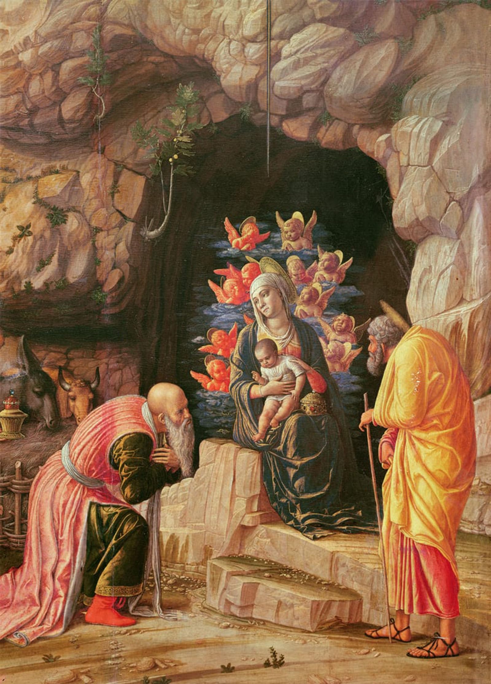 Posteriik No Frame Famous Print Pop Art Wall Art Graffiti Adoration Of The Magi By Andrea Mantegna Art Prints For Home Decor 60X90cm