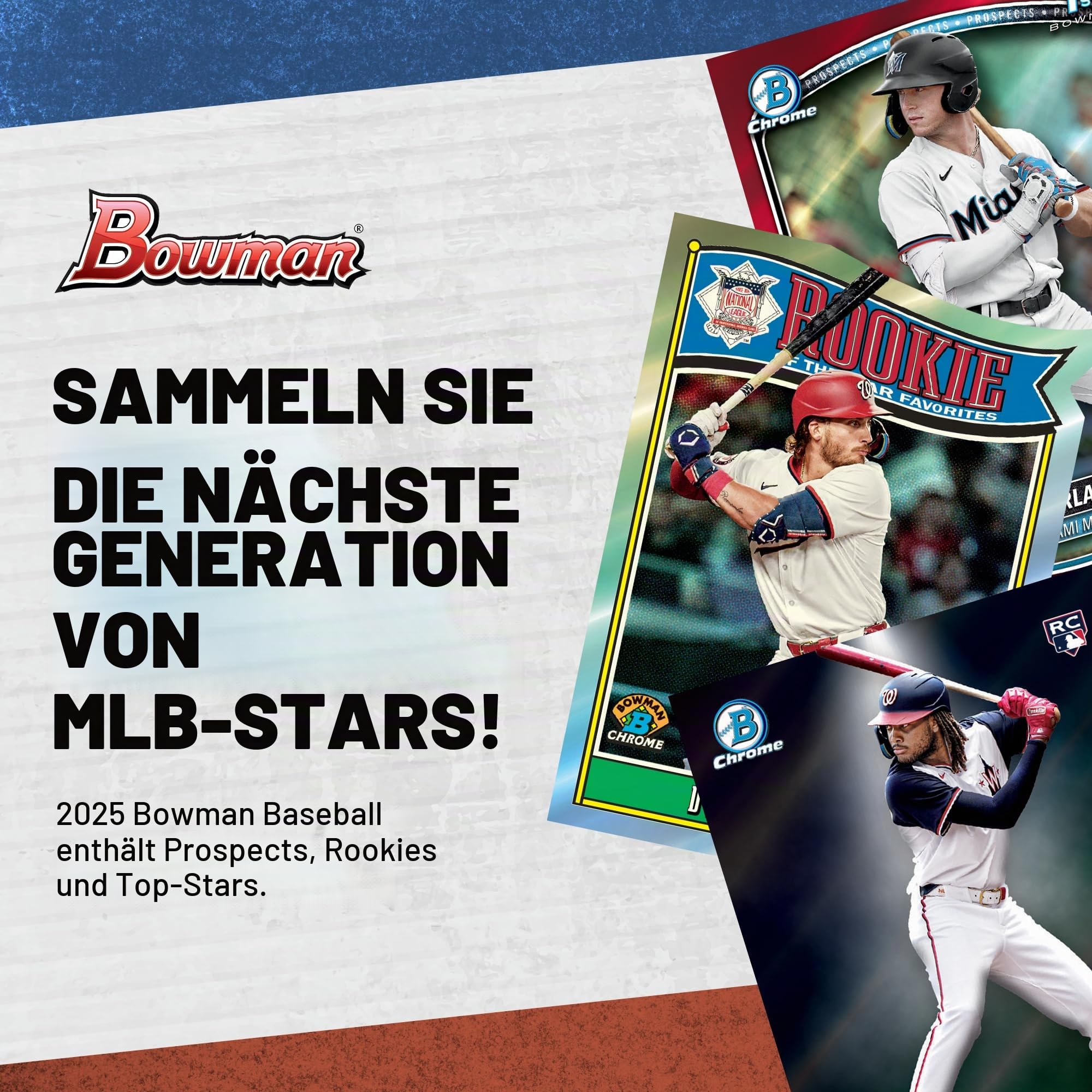 Bowman Baseball 2025 – werksseitig versiegelt – Vorteilsbox