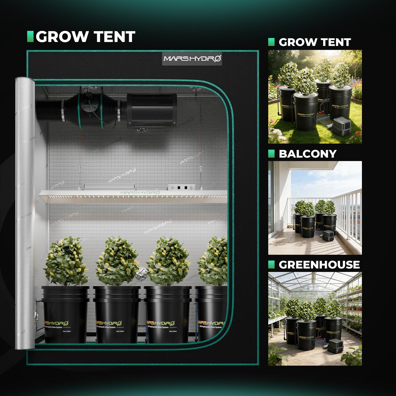 The Mars Hydro 5-Gallon DWC Hydroponic System is your gateway to year