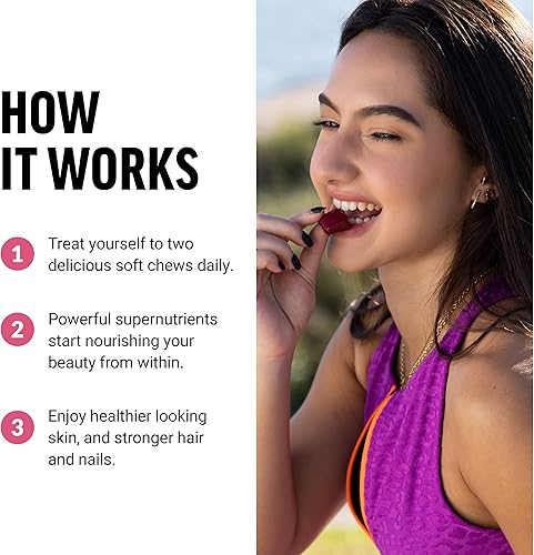 Miniatura 4 de Force Factor Superalimentos potenciadores de colágeno con biotina, ácido hialurónico, bambú y vitaminas para el cabello, la piel y las uñas,