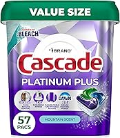 Vista 12 de Cápsulas Cascade Platinum Plus para lavavajillas, detergente para lavavajillas, jabón detergente para platos, Mountain, 19