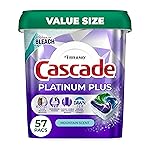 Cascade Platinum Plus Dishwasher Pods, Dishwasher Detergent, Dish Detergent Soap, Mountain, 57 Count