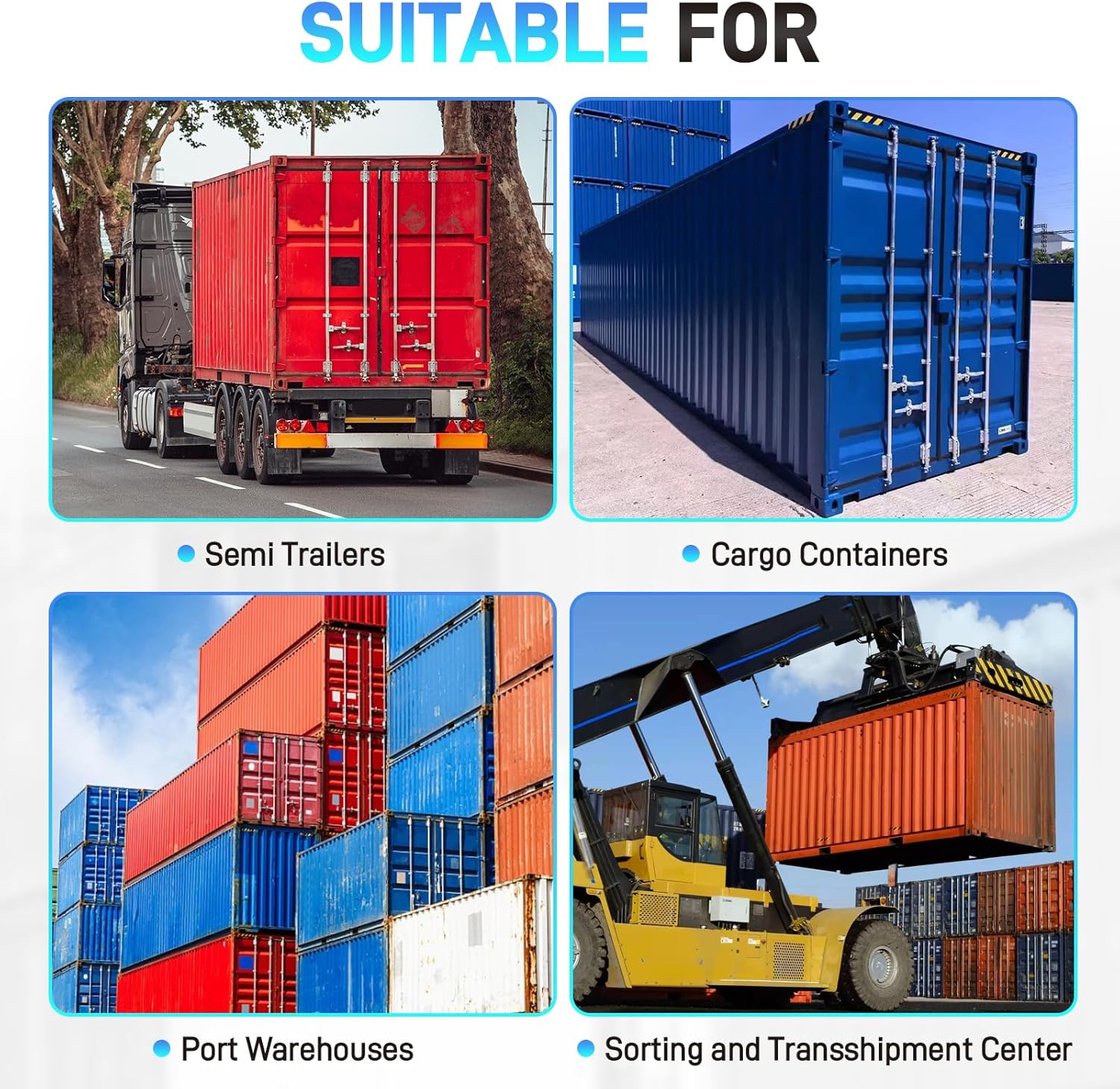 Heavy Duty Combination Container Equipment Lock, Powder Coated Steel Shipping Container, Cargo Vans & Semi Trailer Door, Shipping Container Truck Door Lock with Two Keys, Anti-Theft Rust-Proof