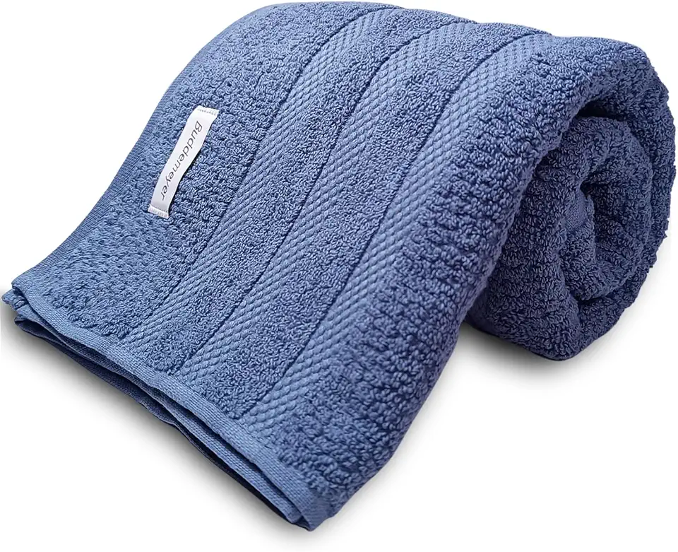 Toalha De Banho Buddemeyer Vanilla Extra Soft 100% Algodão Alta absorção Macia Grande 70 x 135cm (Azul 1136)
