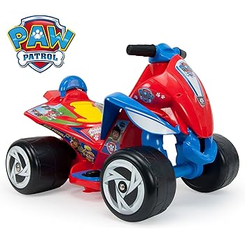 paw patrol 6v motorised quad bike ride on