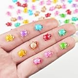 100 Pieces Tiny Turtles for Crafts Luminous Mini Resin Turtles Dollhouse Miniatures Mini Animals for Fairy Garden Micro Landscaping Decoration