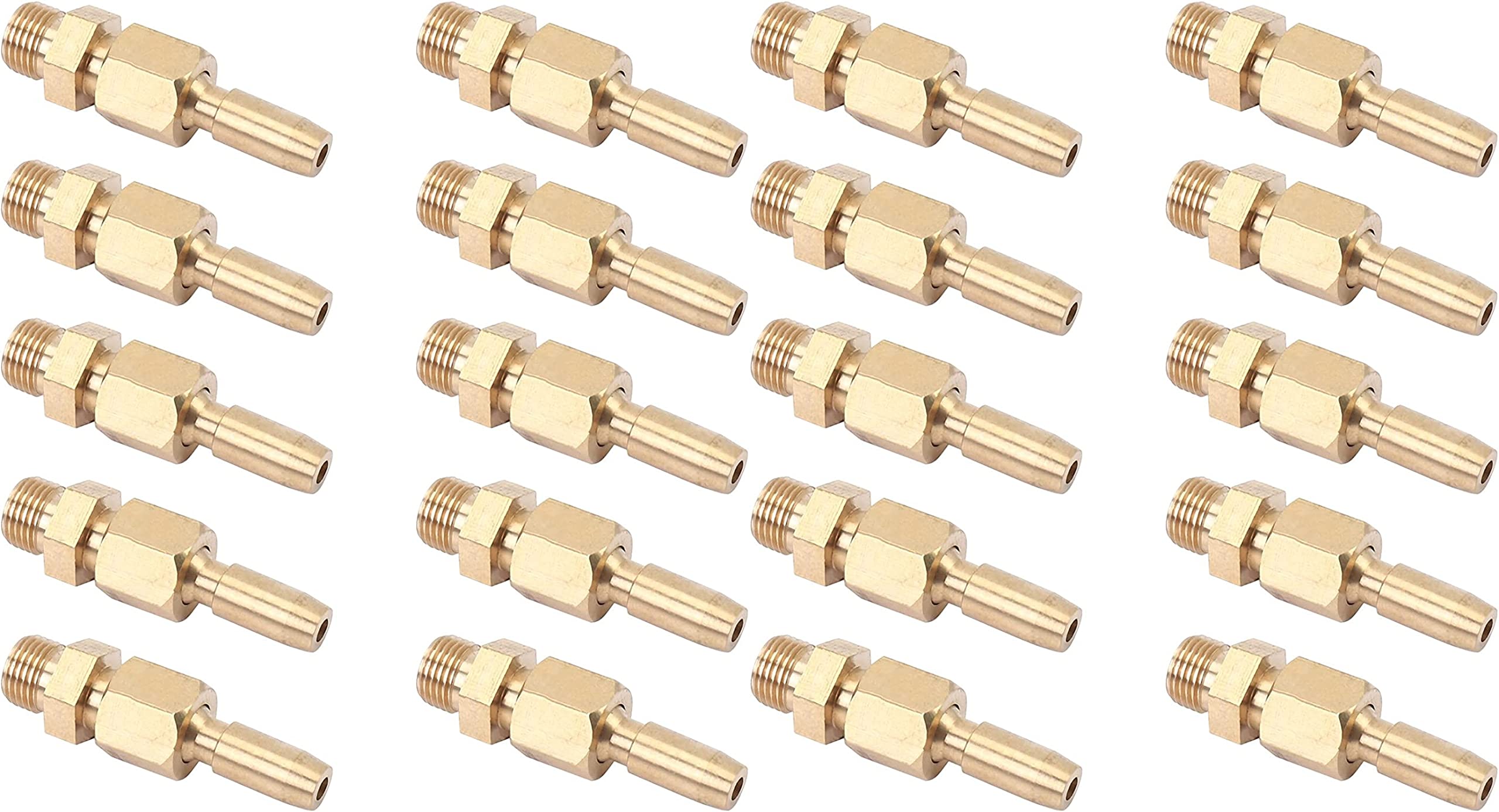MAXAIR (PACK OF 20PCS) Brass 1/8 inch Adjustable Type Fountain Nozzle Size 3mm Ball Joint Jet Nozzle Gushing Fountain Universal Water Curtain Nozzle Landscape Garden Fountain Garden Pond Decoration (B0BW2ZJMZ6) Amazon Price History, Amazon Price Tracker