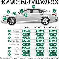 Vista 6 de ERA Paints L041/A1/741/9010 - Pintura en aerosol de retoque automotriz para PORSCHE Exact Match - Kit esencial de 2 K