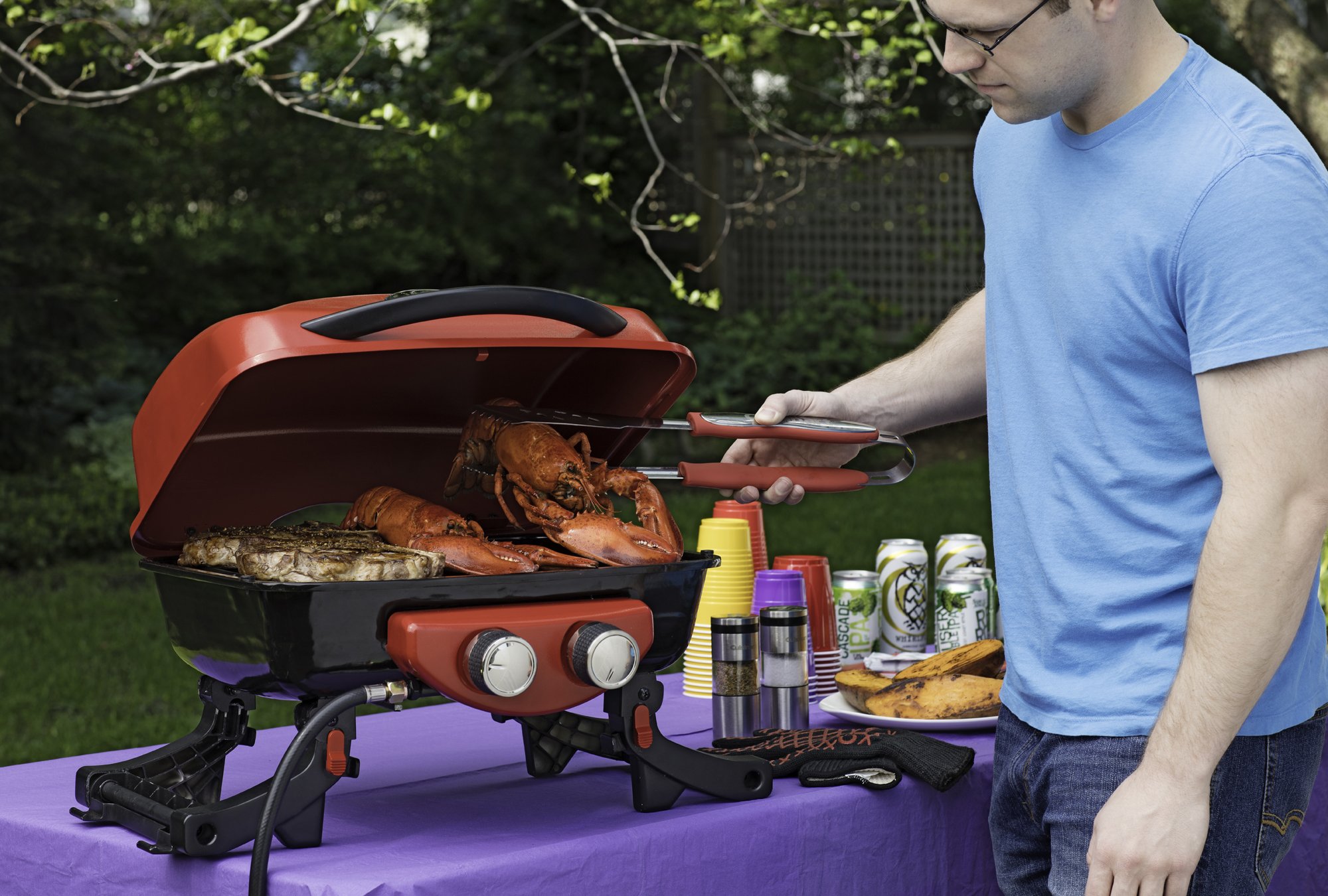 Cuisinart 3‑Piece Stainless Steel BBQ Grilling Tool Set with Grill Glove – Outdoor Grill Accessories, Perfect Grilling Gift for Men, Dads & Grill Masters, CGS-134 - 5